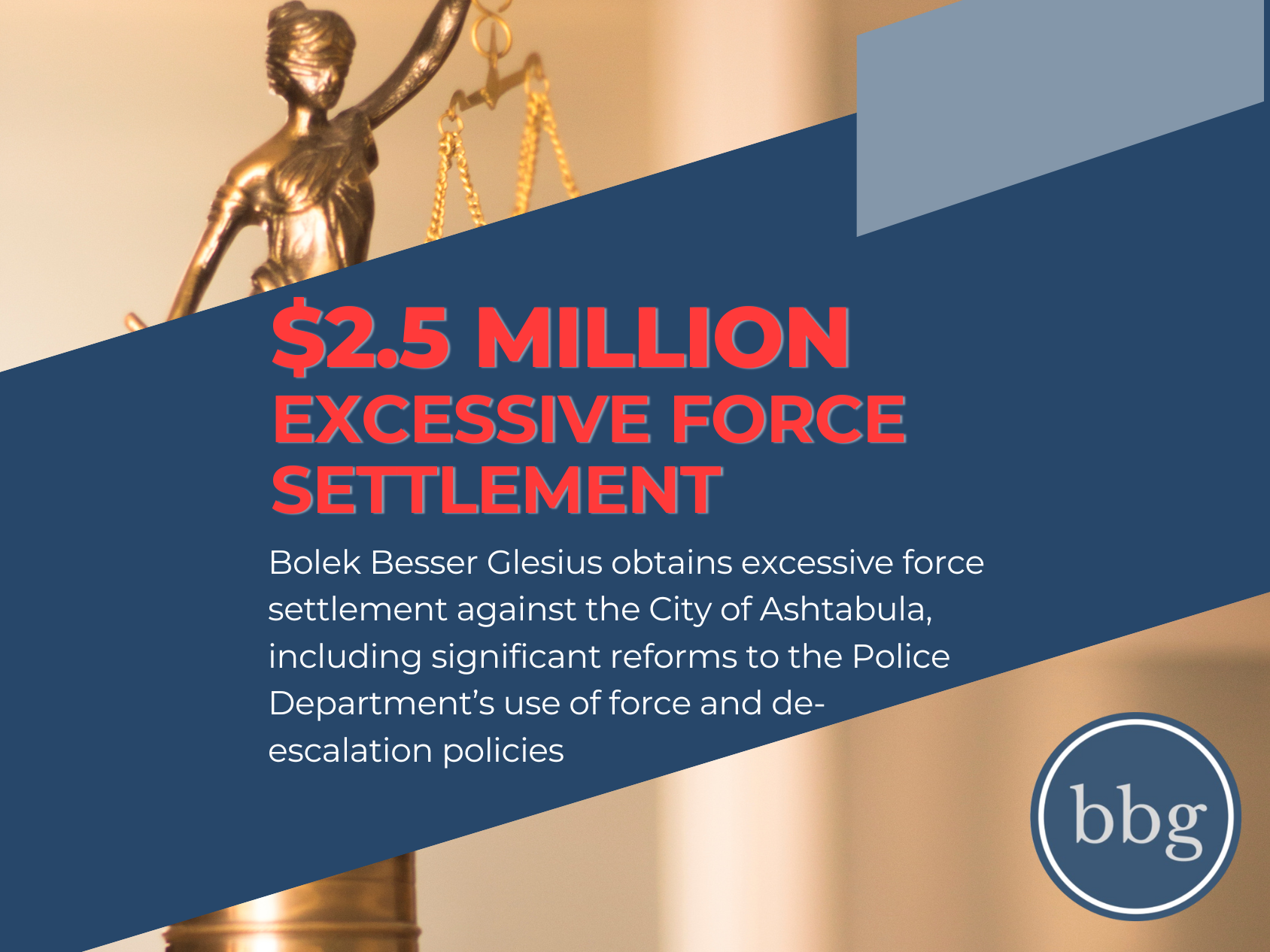 Ohio excessive force lawyers get $2.5 million settlement in Ashtabula police shooting case